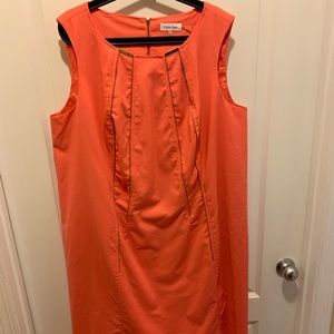 Calvin Klein A-Line Coral Dress
